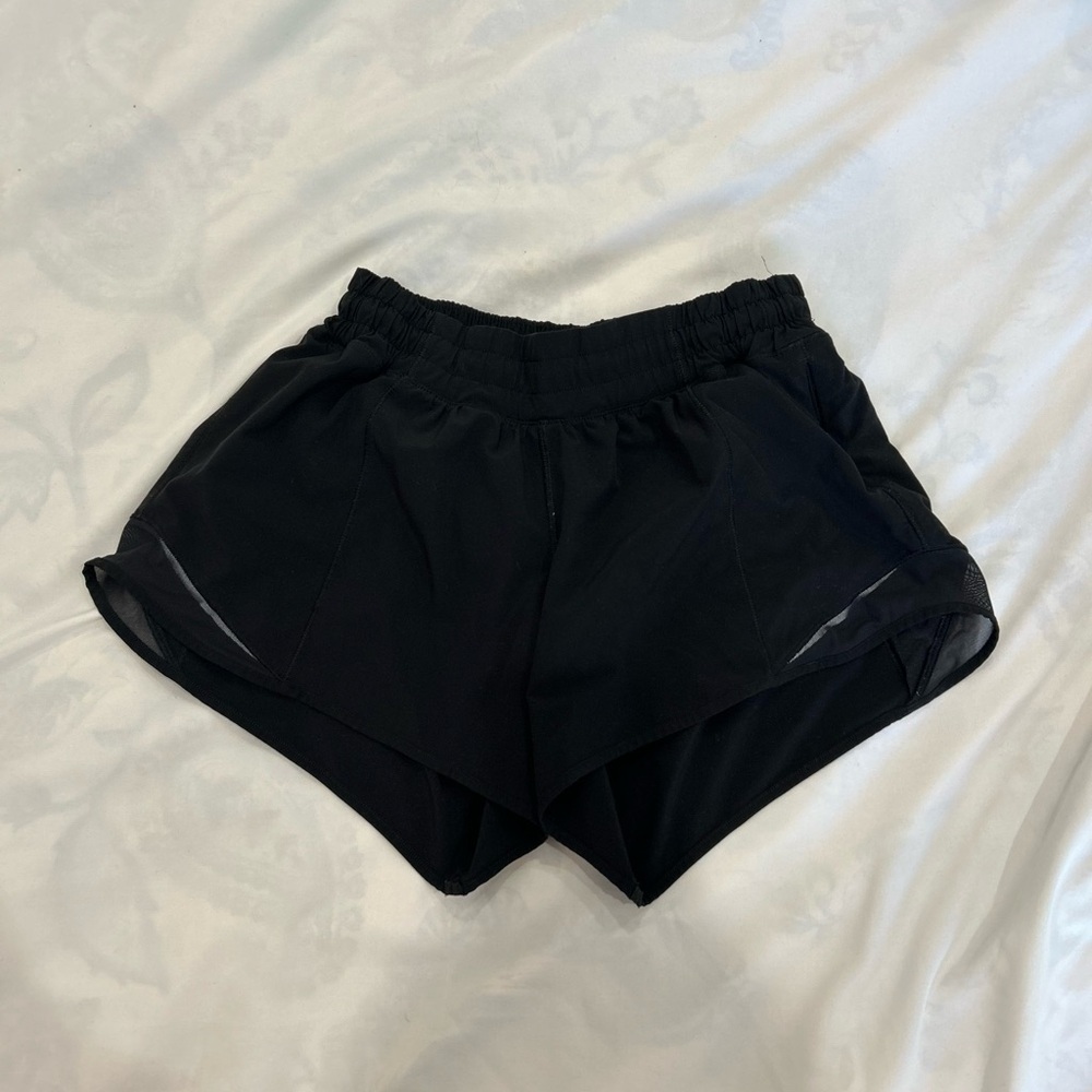 Lululemon Black Hottie Hot Shorts